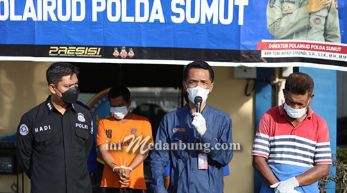 Polairud Polda Sumut Tangkap Penyeludup Blangkas