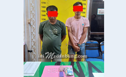 Polres Asahan Amankan 2 Pria Pengedar Sabu di Desa Huta Ginjang