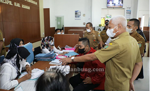 Pasca Lebaran Bupati dan Wakil Bupati Asahan Sidak ke Sejumlah OPD