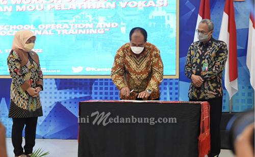 Wabup Asahan Hadiri Inauguration Of School Operation Pengembangan BLK Maritim