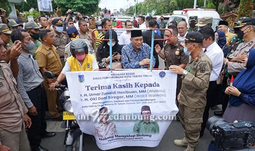 Suasana Haru Warnai Pelepasan Wali Kota Umar Zunaidi Hasibuan dan Wakil Wali Kota Tebing Tinggi Oki Doni Siregar Masa Jabatan 2017 – 2022
