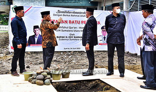 Kerja Sama Pemprov dan UIN Sumut, Gubernur Resmikan Pembangunan Gedung Tahfizhul Quran – Wahdatul Ulum