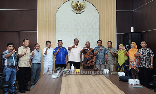 Syah Afandin Terima Audiensi GAPENSI, BKMT dan UNIMED