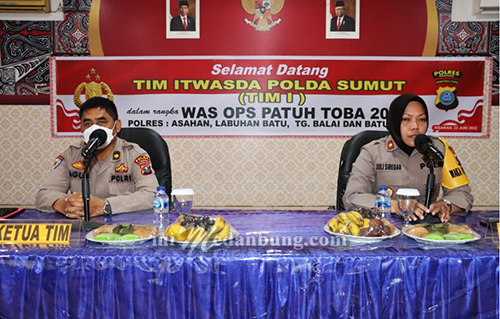 Itwasda Polda Sumut Lakukan Was Ops Patuh Toba 2022 di Polres Asahan
