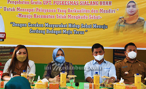 Gelar Pengobatan Gratis, Ketua TP PKK Sergai : “ Kesehatan Masyarakat Jadi Tanggung Jawab Kita Bersama “
