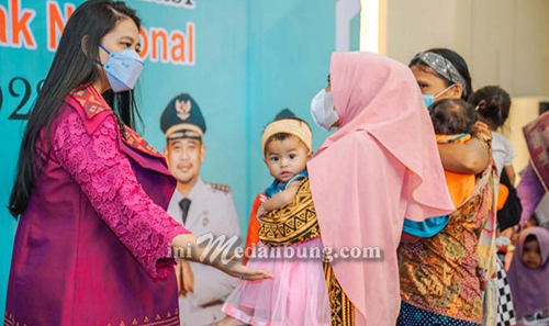 Ketua PKK Kota Medan Dukung Vaksinasi Bulan Imunisasi Anak Nasional