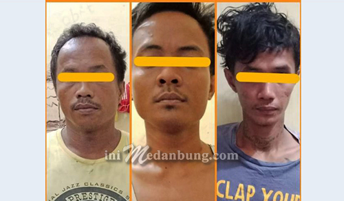 Polsek Binjai Timur Amankan Pelaku Pencurian Tiang Besi Telkom