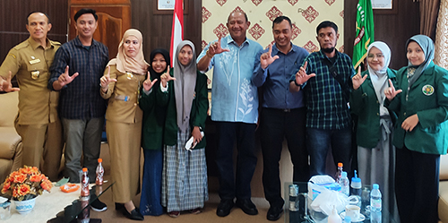 F-MIPA USU & Sarjana Pengangguran Audiensi ke Plt. Bupati Langkat