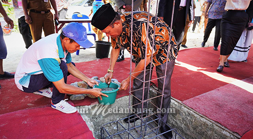 Letakan Batu Pertama Pembangunan Gedung Kuliah, Afandin Yakin Sarjana STKIP Al Maksum Berkualitas
