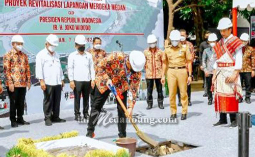 Tugu Air Mancur di Depan Kantor Pos Medan Bukan Cagar Budaya