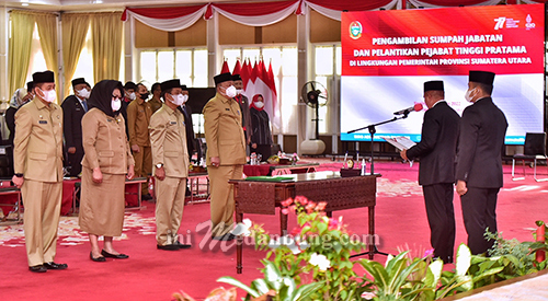 Lantik Walikota Pematangsiantar dan Tanjungbalai, Gubernur Minta Percepat Serapan Anggaran