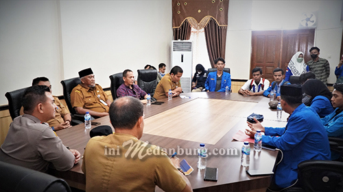 Audiensi Tolak Kenaikan BBM, Ini Tanggapan Pemkab Langkat kepada PMII