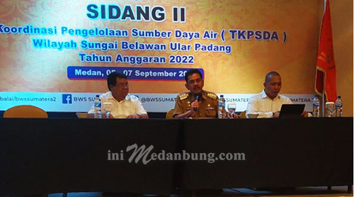 Pj Walikota Tebing Tinggi Sampaikan Isu Strategis Penanganan Banjir Pada Sidang II TKPSDA