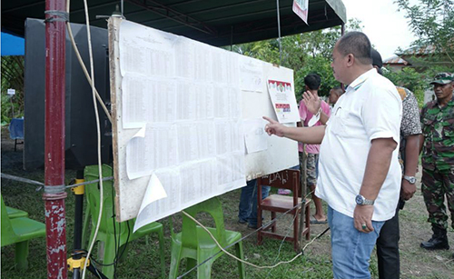 Wakil Bupati Asahan Monitoring TPS Pilkades
