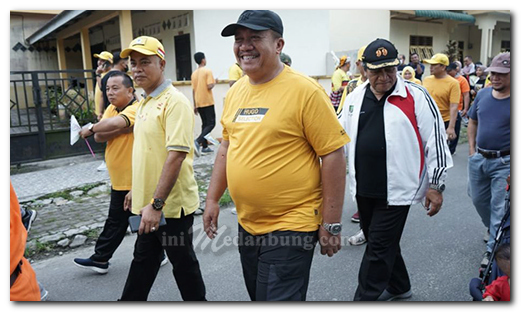 Wakil Bupati Asahan Lepas Gerak Jalan Sehat Gebyar HUT ke 58 Partai Golkar