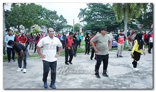 Ujudkan Sehat Jasmani, Pemkab Asahan Gelar Senam Massal