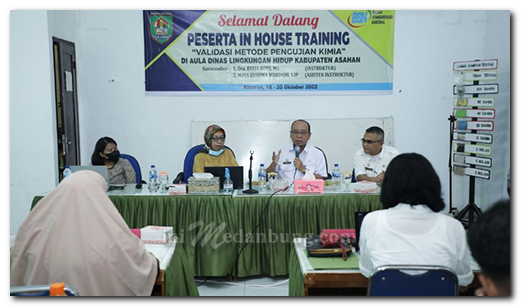 Sekda Asahan Buka In House Training Validasi Metode Pengujian Kimia Dinas Lingkungan Hidup