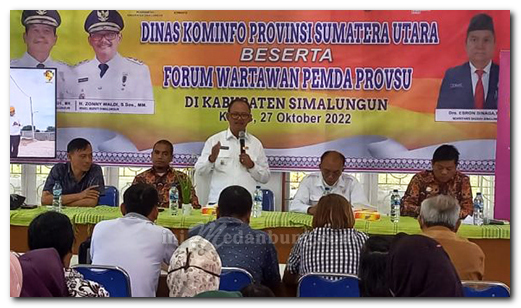 Terima Kunjungan Kominfo dan Forum Unit Wartawan Pemprov Sumut, Zonny Waldi: Kalau Kita Kerja Sama Permasalahan Stunting Dapat Ditangani dengan Cepat