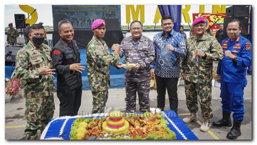 Hadiri HUT ke-77 Korps Marinir, Bobby: Terus Jaga Kedaulatan NKRI
