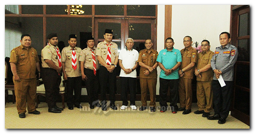 Kwarcab Gerakan Pramuka Asahan Audiensi dengan Bupati Asahan