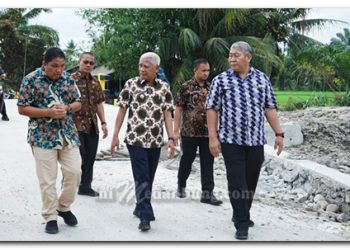 Tinjau Jembatan, Bupati Asahan Harap Masyarakat Jaga Jembatan Dengan Baik
