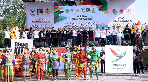 Menpora Launching PON XXI/2024, Gubernur Ajak Rakyat Sumut Jadi Tuan Rumah yang Baik