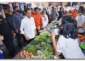 Kunjungi Pasar Bakti dan Pasar Halat, Presiden: Peran Gubernur, Bupati dan Wali Kota Sangat Penting Jaga Stabilitas