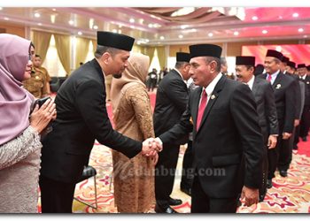 Lantik Tujuh Pejabat Eselon II, Edy Rahmayadi Sampaikan Pesan Tegas