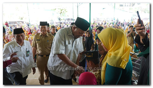 Hadiri Isra’ Mi’raj di Kecamatan Selesai, Syah Afandin di Do’akan Terus Pimpin Langkat sampai 2029