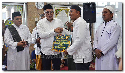Terima Bantuan dari Pemko Medan, BKM Masjid Nurul Iman Sampaikan Ucapan Terima Kasih