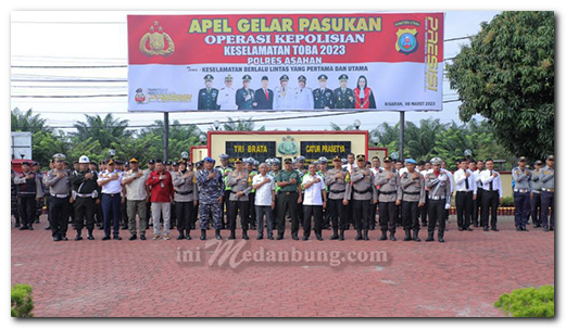 Bupati Asahan Ikuti Apel Gelar Pasukan Ops Keselamatan Toba 2023