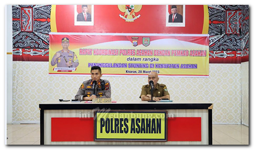Kapolres Gelar Rapat Terkait Penanganan Stunting di Kabupaten Asahan
