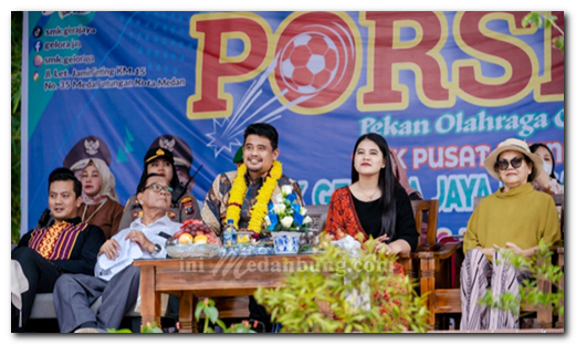 Resmikan Porseni Tingkat SMP, Bobby: Ciptakan Jiwa Jujur dan Sportif