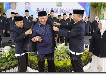 Halal Bi Halal & Hadiri Pengukuhan LPTQ, Syah Afandin: Jaga Kebersamaan untuk Kondusifitas Langkat