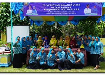 Tim Evaluasi TP PKK Provsu Kunjungi Desa Perkebunan Bukit Lawang Bahorok