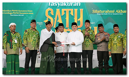 Tasyakuran 1 Abad NU di Ponpes Musthafawiyah, Musa Rajekshah: Titik Nol Lahirnya NU di Sumut