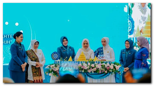 Peringatan HKG PKK, Ibu Negara Ingatkan Kader PKK Harus Miliki Etos Kerja Tinggi