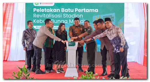 Bobby Letakkan Batu Pertama Revitalisasi Stadion Kebun Bunga, Lapangan Sepakbola Standar Internasional