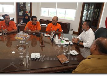 Pos Indonesia Salurkan Bantuan Pangan di Sumut, Ijeck: Turunkan Angka Stunting