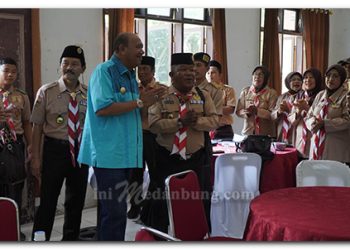 Pramuka Langkat Tuan Rumah Raimuna Daerah Sumut ke VIII, Ini Pesan Syah Afandin