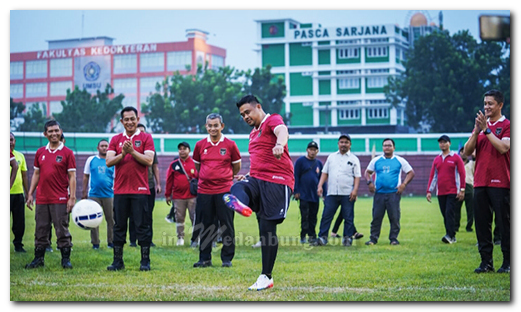 Bobby Buka Kompetisi Sepak Bola Antar Instansi, Bangun Kekompakan dan Kolaborasi