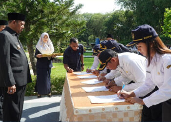 Lantik 679 PPPK Pemkab Langkat, Syah Afandin: Mari Wujudkan Tujuan Reformasi Birokrasi