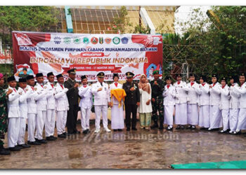 Di Belawan Upacara Memperingati 17 Agustus Diguyur Hujan