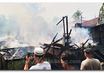 Terbakar 2 Rumah Semi Permanen di Marelan
