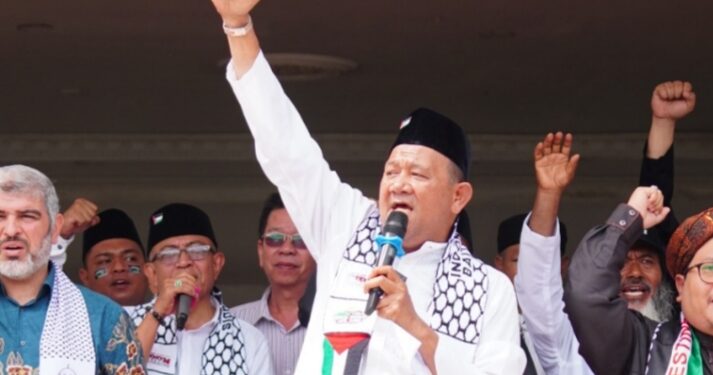 20 Ribuan Masyarakat Langkat Lintas Agama Peduli Palestina, Syah Afandin: Israel Laknatullah!