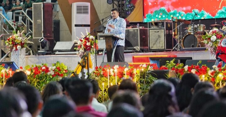 Perayaan Natal Oikumene Kota Medan 2023 Dipadati Ribuan Umat Kristiani