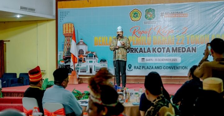 Dinobatkan Tokoh Peduli Budaya, Bobby Ajak Forkala Sukseskan Pemilu 2024