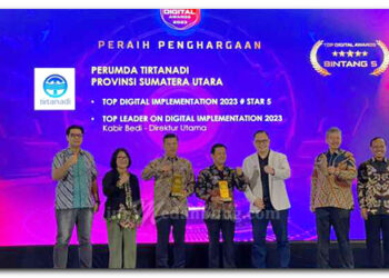 Perumda Tirtanadi Raih Bintang 5 Top Digital Implementation 2023, Kabir Bedi Sabet Top Leader