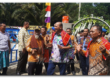 Plt Bupati Langkat Resmikan Tugu Sembiring Pandia di Batang Serangan