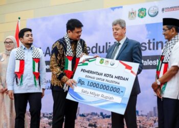 Kecam Keras Aksi Israel, Bobby Serahkan Donasi Pemko Medan Rp.1 M untuk Palestina